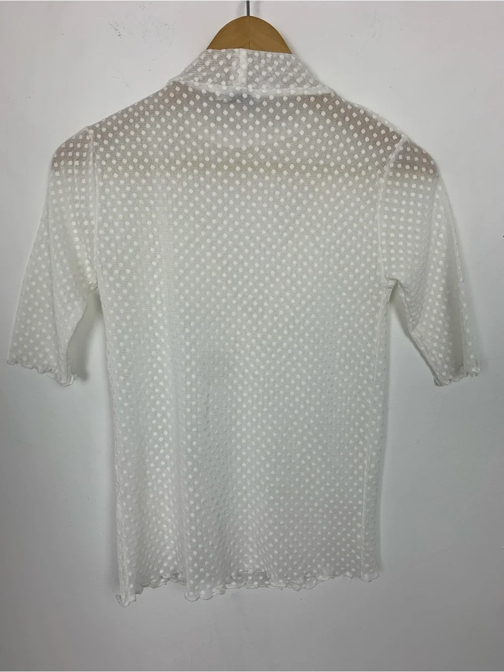 Stradivarius Sheer Ruffle Top - Picture 4 of 5